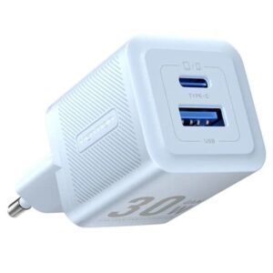 Cargador de Pared GaN Vention FEQL0-EU/ 1xUSB Tipo-C/ 1xUSB/ 30W 6922794782228 FEQL0-EU VEN-CARGA FEQL0-EU