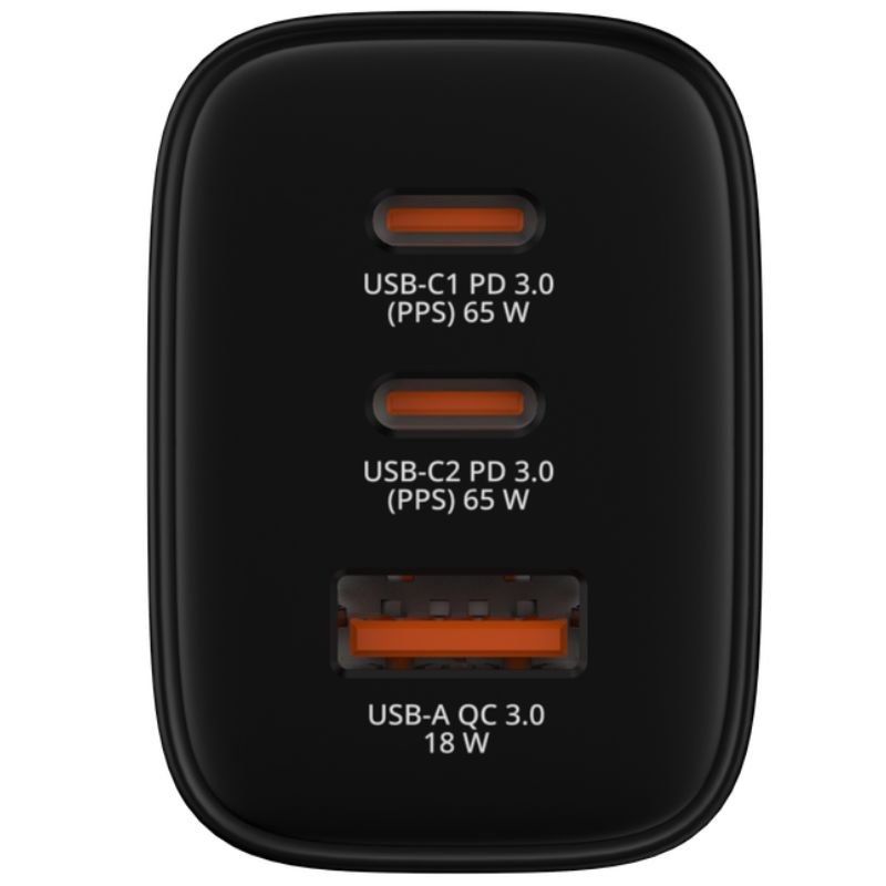 Cargador de Pared GaN Verbatim Essentials/ 2xUSB Tipo-C/ 1xUSB/ 65W - Imagen 2