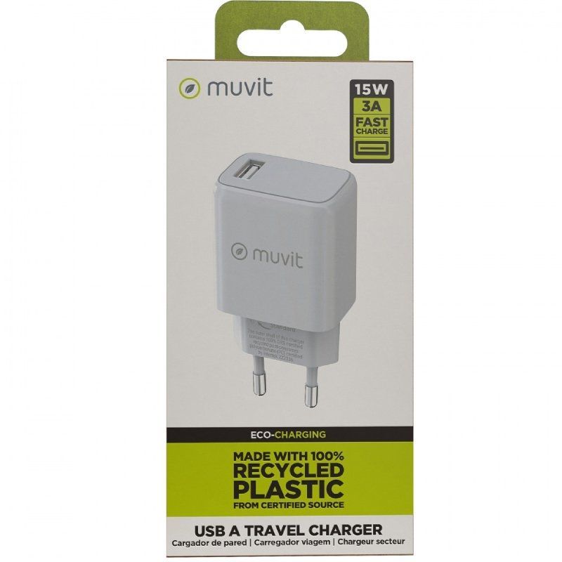 Cargador de Pared Muvit For Change MCACC0002/ 1xUSB/ 15W - Imagen 3