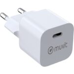 Cargador de Pared Muvit For Change MCACC0048/ 1xUSB Tipo-C/ 20W 8426801180000 MCACC0048 MUV-CARGA MCACC0048