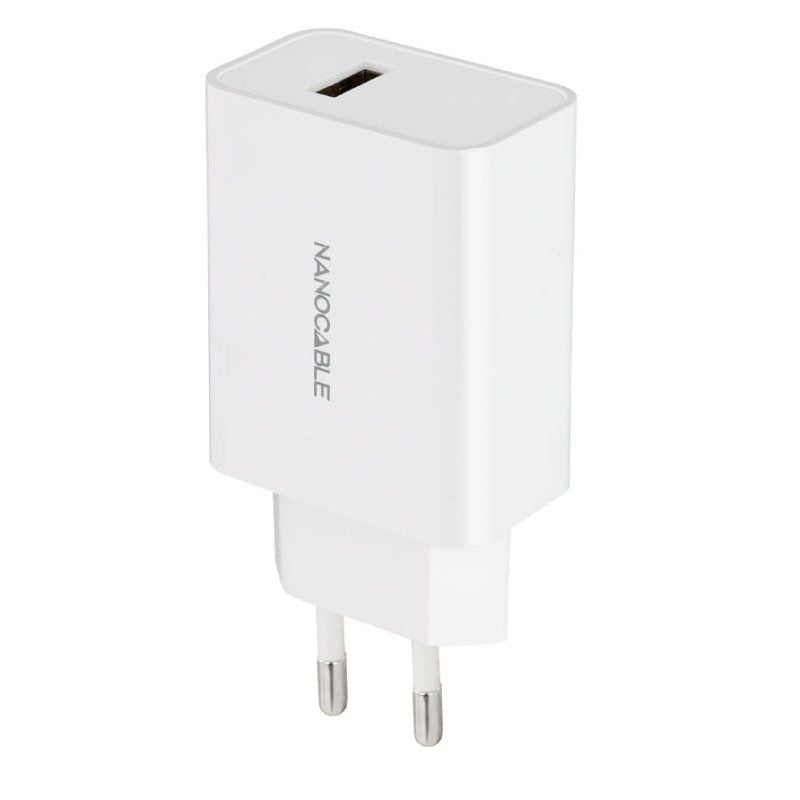 Cargador de Pared Nanocable 10.10.2003/ 1xUSB/ 10W/ Blanco 8433281013087 10.10.2003 NAN-CARGA 10 10 2003
