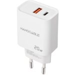 Cargador de Pared Nanocable 10.10.2007/ 1xUSB/ 1xUSB Tipo-C/ 20W/ Blanco 8433281015159 10.10.2007 NAN-CARGA 10 10 2007