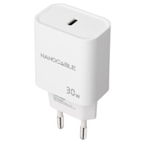Cargador de Pared Nanocable 10.10.2009/ 1xUSB Tipo-C/ 30W/ Blanco 8433281015173 10.10.2009 NAN-CARGA 10 10 2009