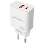 Cargador de Pared Nanocable 10.10.2011/ 1xUSB/ 1xUSB Tipo-C/ 30W/ Blanco 8433281015197 10.10.2011 NAN-CARGA 10 10 2011