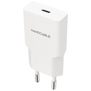 Cargador de Pared Nanocable 10.10.2027/ 1xUSB Tipo-C/ 30W/ Blanco 8433281016583 10.10.2027 NAN-CARGA 10 10 2027