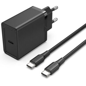 Cargador de Pared Vention FAHBF-EU/ 1xUSB Tipo-C + 2x Cable USB Tipo-C/ 25W 6922794774940 FAHBF-EU VEN-CARGA FAHBF-EU BK