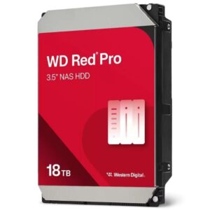 Disco Duro Western Digital WD Red Pro NAS 18TB/ 3.5"/ SATA III/ 512MB WD181KFGX-68CKWN0 WD181KFGX WD-HDD RD PRO NAS 18TB
