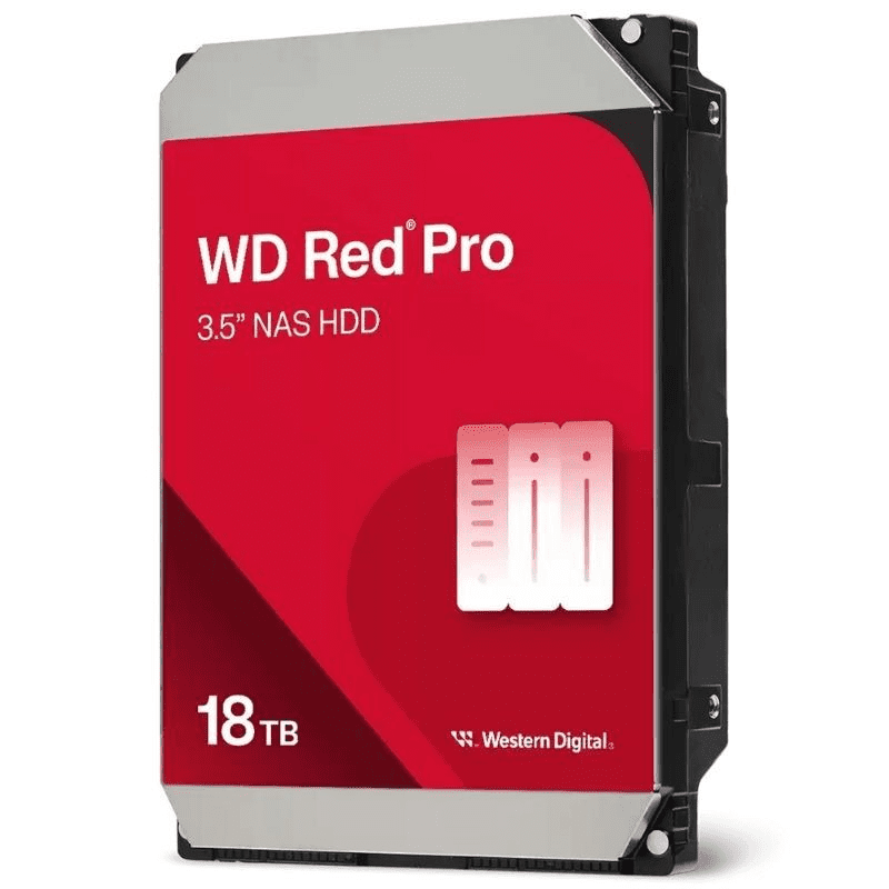 Disco Duro Western Digital WD Red Pro NAS 18TB/ 3.5"/ SATA III/ 512MB WD181KFGX-68CKWN0 WD181KFGX WD-HDD RD PRO NAS 18TB