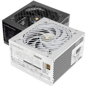 Fuente de Alimentación Mars Gaming MPB1000SI/ 1000W/ Ventilador 14cm/ 80 Plus Gold/ Blanca 8435693110651 MPB1000SIW TAC-FUENTE MPB1000SI WH
