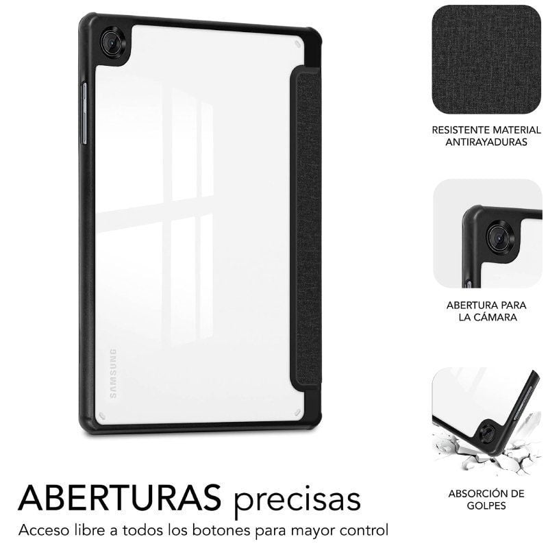 Funda Subblim Clear Shock Case para Samsung A11+/ Negra - Imagen 4