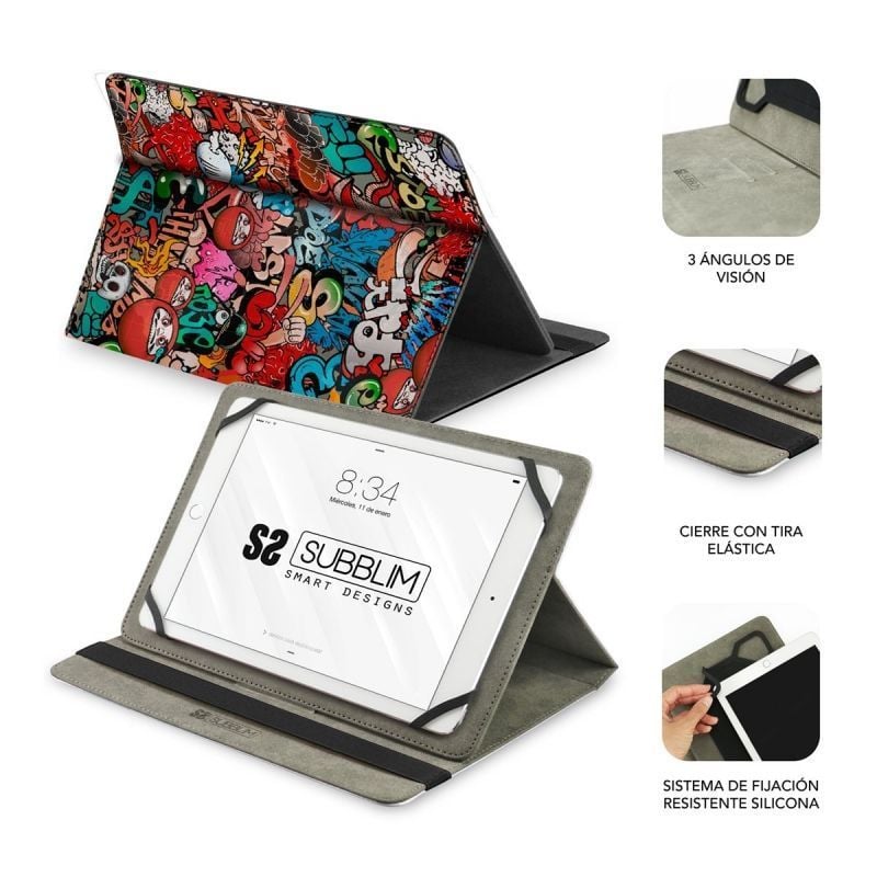Funda Subblim Trendy Graffiti para Tablets de 10.1"-11" - Imagen 2