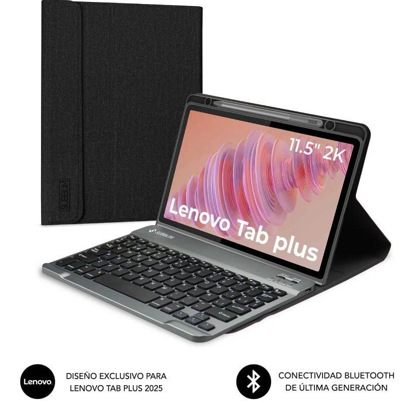 Funda con Teclado Subblim Keytab Pro BT Lenovo Tab 2025 11.5"/ Negra 8436586743727 SUBKT3-BTL330 SUB-FUNDA KT3-BTL330