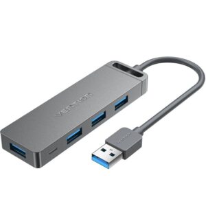 Hub USB 3.0 Vention CHLHD/ 4xUSB/ 1xMicroUSB PD/ Gris 6922794773646 CHLHD VEN-HUB CHLHD
