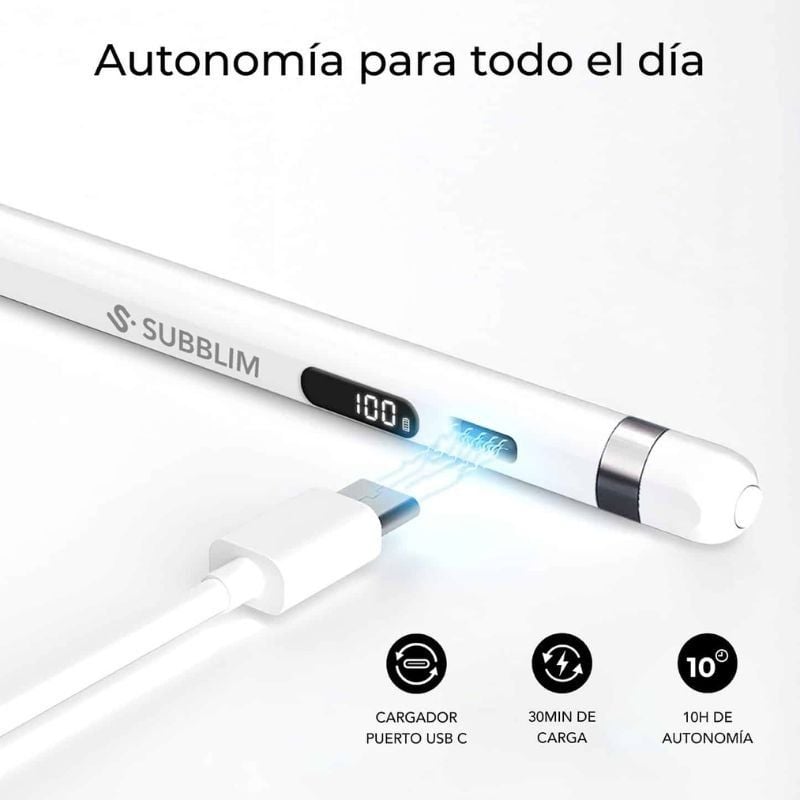 Lápiz Electrónico Subblim NoteFlow Pen para Android y Windows/ Blanco - Imagen 5