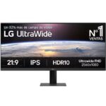 Monitor Profesional Ultrapanorámico LG UltraWide 34U511A-B 34"/ UWFHD/ Negro 8806096520826 34U511A-B.AEU LG-M 34U511A-B