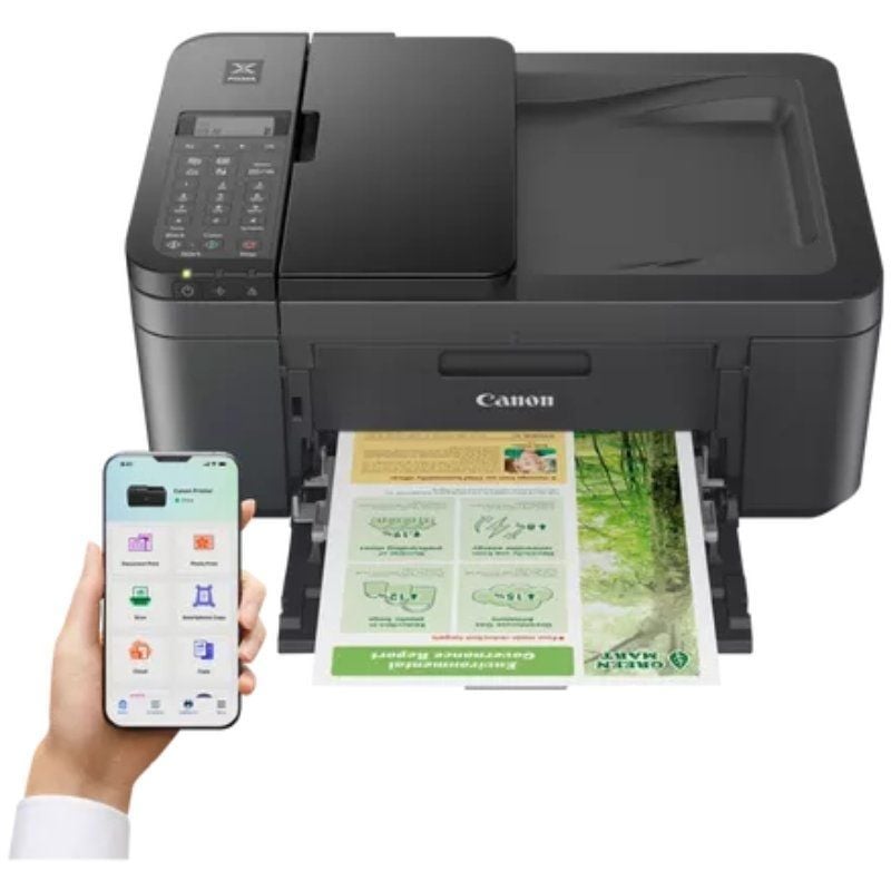 Multifunción Fotográfica Canon PIXMA TR4755i WiFi/ Duplex/ Fax/ Negra - Imagen 2