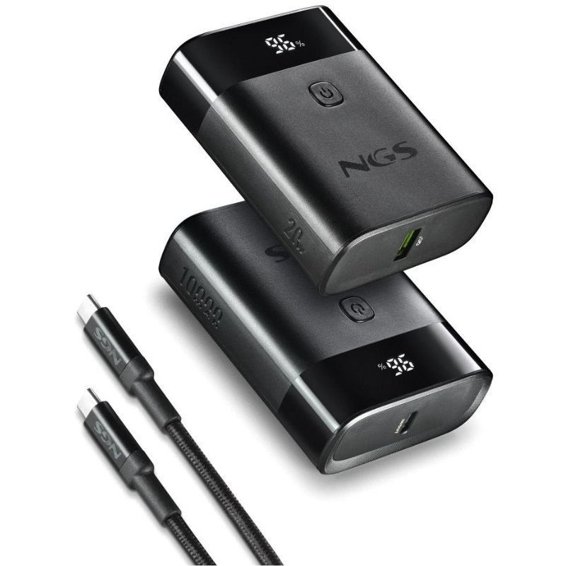 Powerbank 10000mAh NGS TWIX10/ 22.5W/ Negra - Imagen 3
