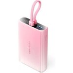 Powerbank 10000mAh Vention FHZP0/ 22.5W/ Rosa/ Incluye Cable USB Tipo-C y Lightning 6922794789838 FHZP0 VEN-BAT FHZP0