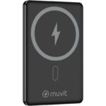 Powerbank 5000mAh Muvit For Change MCCHP0009/ 20W/ Wireless/ Negra/ Incluye Cable USB Tipo-C 8426801179936 MCCHP0009 MUV-BAT MCCHP0009