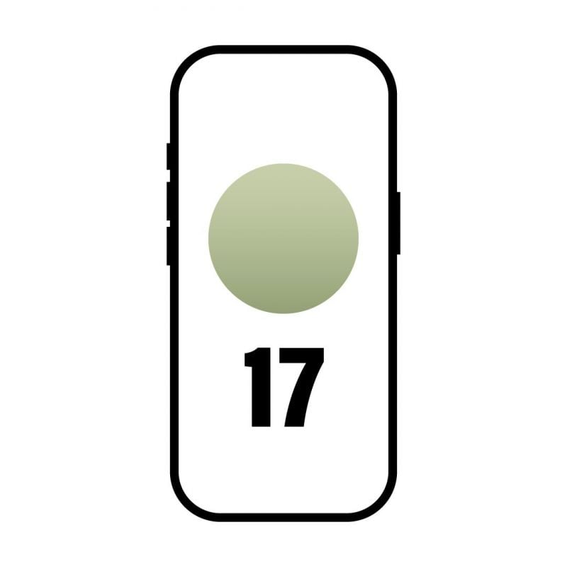 Smartphone Apple iPhone 17 256GB/ 6.3"/ 5G/ Verde salvia 195950644302 MG6N4QL/A APL-IPHONE MG6N4QL/A