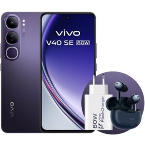 Smartphone Vivo V40 SE 80W 8GB/ 256GB/ 6.67"/ 5G/ Negro 8437021224399 5667970B VIVO-SP V40 SE 5G 8-256 BK