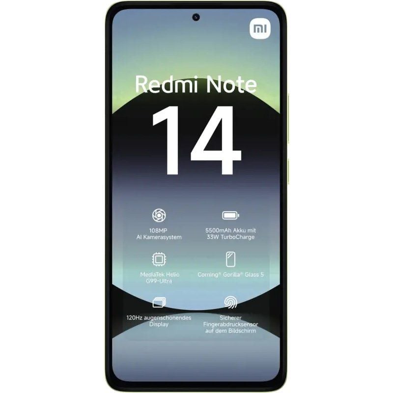 Smartphone Xiaomi Redmi Note 14 8GB/ 256GB/ 6.67"/ Verde - Imagen 2