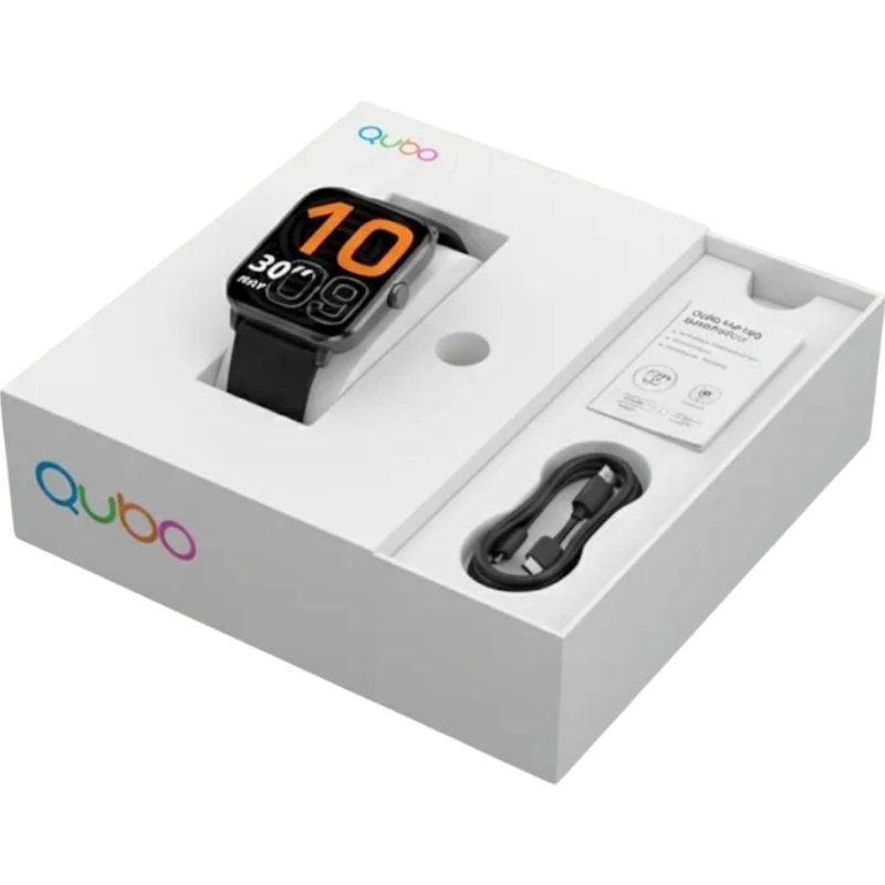 Smartwatch Qubo SMT-200/ Notificaciones/ Frecuencia Cardíaca/ Negro - Imagen 2