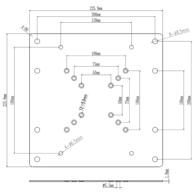 Soporte VESA 200x200 Aisens ACC001-289/ hasta 30kg - Imagen 5