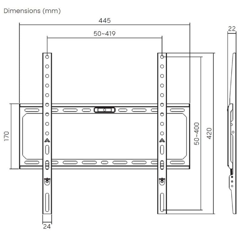 Soporte de Pared Aisens WT75F-389 para Monitores y TV de 32-75"/ hasta 45kg - Imagen 5