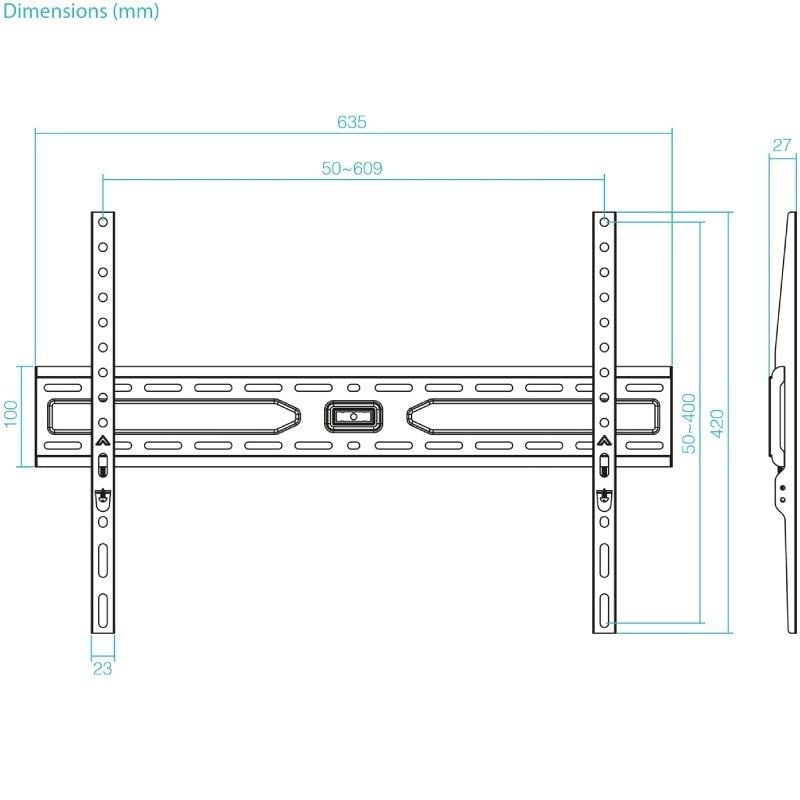 Soporte de Pared Fijo TooQ LP1050F-B para TV de 37-86"/ hasta 45kg - Imagen 4