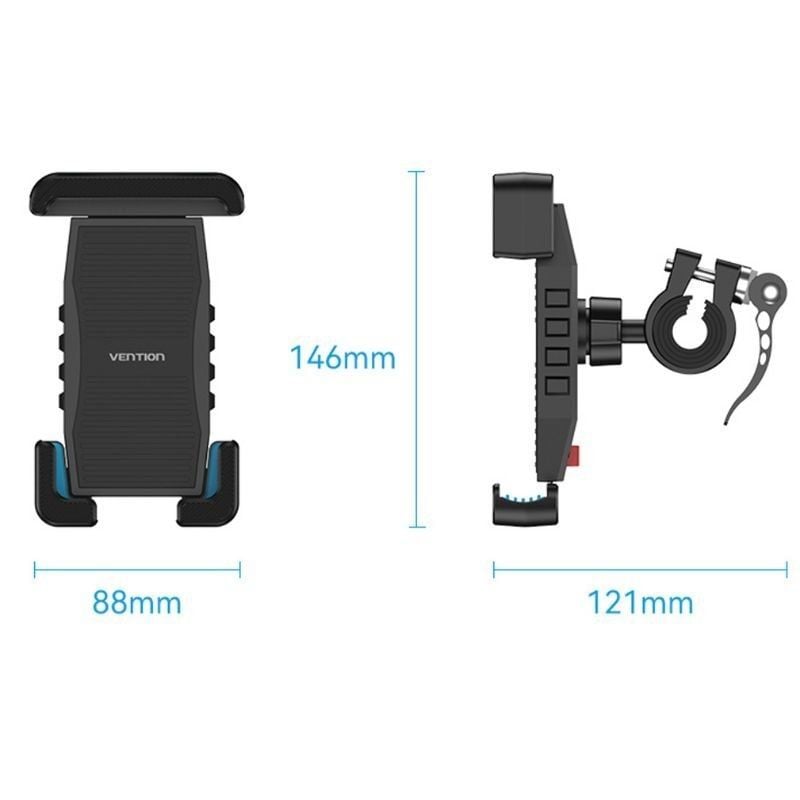 Soporte de Smartphone para Bicicleta Vention KCWB0/ Negro - Imagen 3