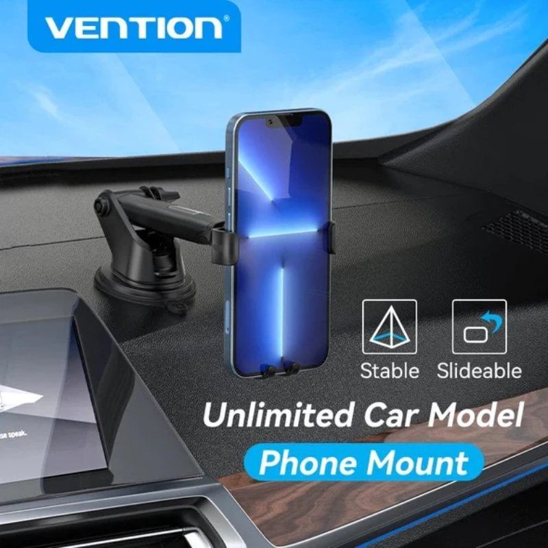Soporte de Smartphone para Coche Vention KCOB0/ Negro - Imagen 2