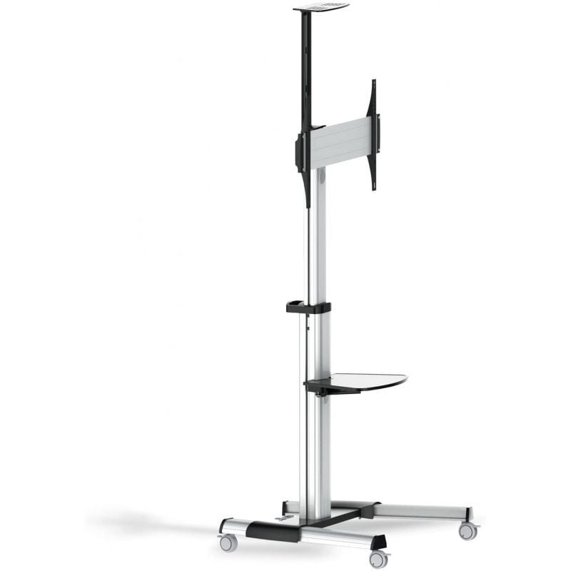 Soporte de Suelo Inclinable/ Ajustable con Ruedas TooQ FS1870M-B para TV de 37-70"/ hasta 50kg - Imagen 2