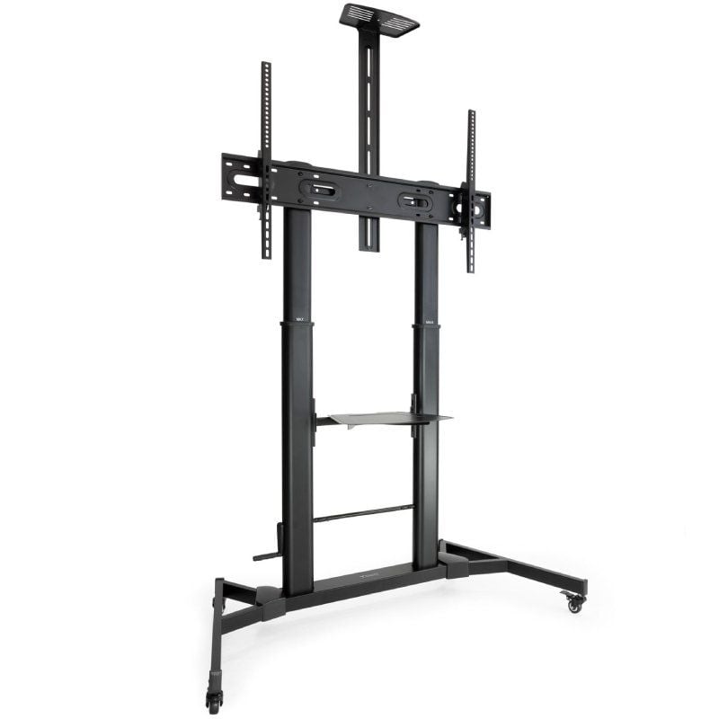 Soporte de Suelo Inclinable/ Ajustable con Ruedas Tooq FS20400HM-B para TV de 60-100"/ hasta 100kg - Imagen 2