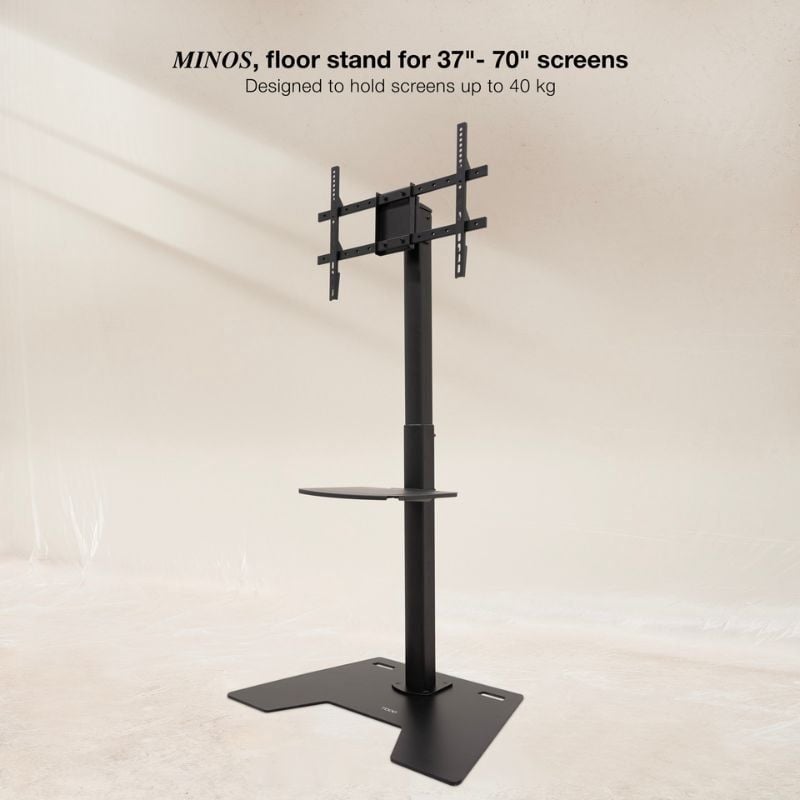 Soporte de Suelo Rotatorio/Ajustable TooQ FS2284M-B para TV de 37-70"/ hasta 70kg - Imagen 2