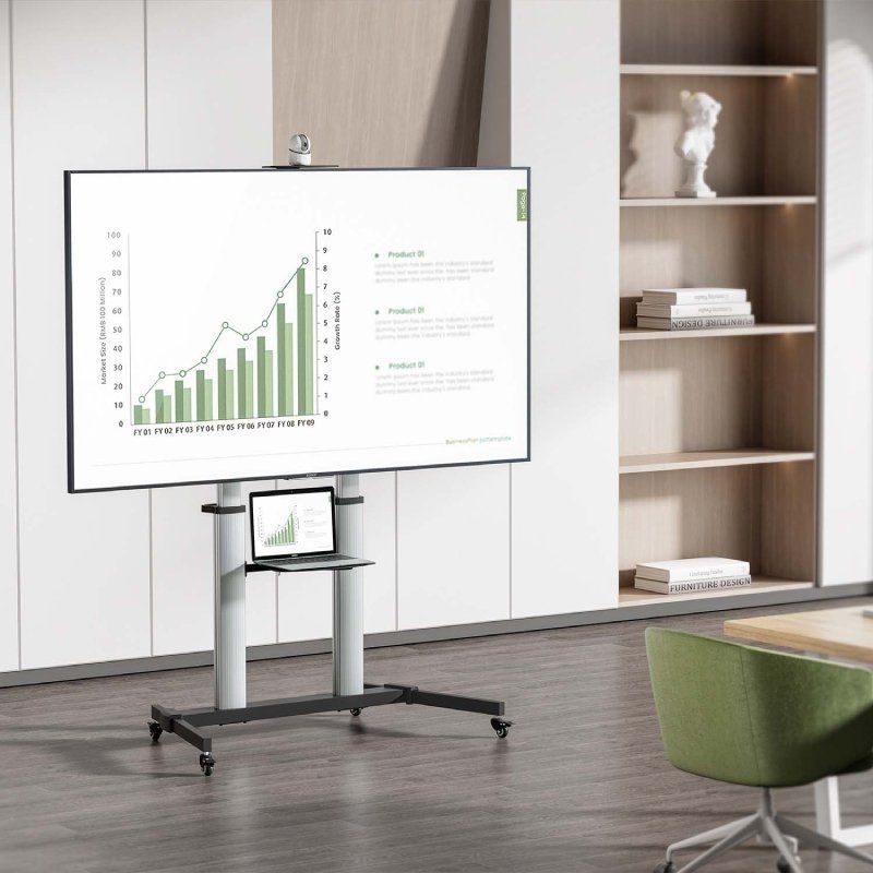 Soporte de Suelo con Ruedas Aisens FT100TE-259 para TV de 60-100"/ hasta 100kg - Imagen 4