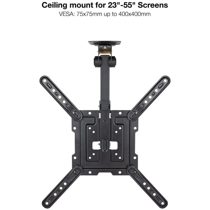 Soporte de Techo Giratorio/ Inclinable TooQ LPCE1123TSLI-B para TV de 23-55"/ hasta 20kg - Imagen 2