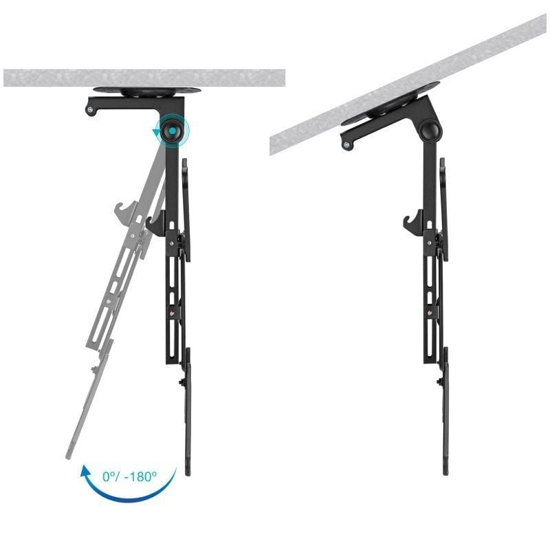 Soporte de Techo Giratorio/ Inclinable TooQ LPCE1123TSLI-B para TV de 23-55"/ hasta 20kg - Imagen 3