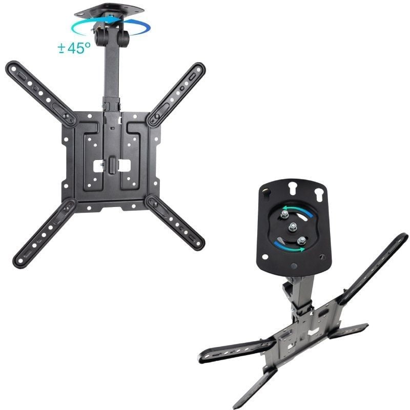 Soporte de Techo Giratorio/ Inclinable TooQ LPCE1123TSLI-B para TV de 23-55"/ hasta 20kg - Imagen 4