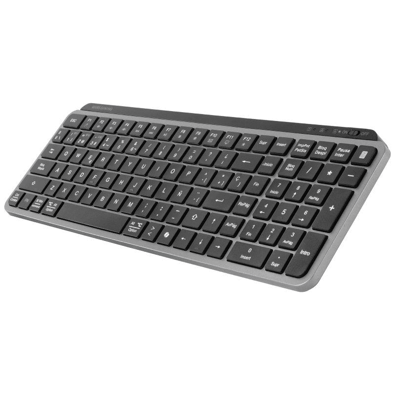 Teclado Compacto Inalámbrico por Bluetooth Mars Gaming MK-SILENKEYS/ Negro - Imagen 3
