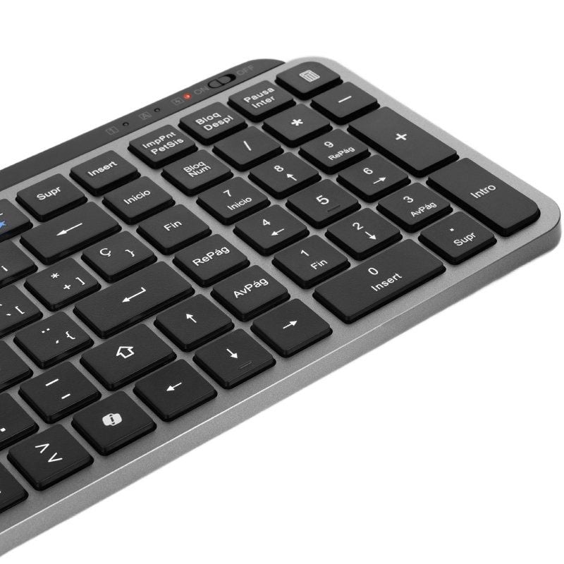 Teclado Compacto Inalámbrico por Bluetooth Mars Gaming MK-SILENKEYS/ Negro - Imagen 4