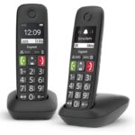 Teléfono Inalámbrico Gigaset E290/ Pack DUO/ Negro 4250366864167 L36852-H2901-D201 GIGA-TEL E290 DUO BK
