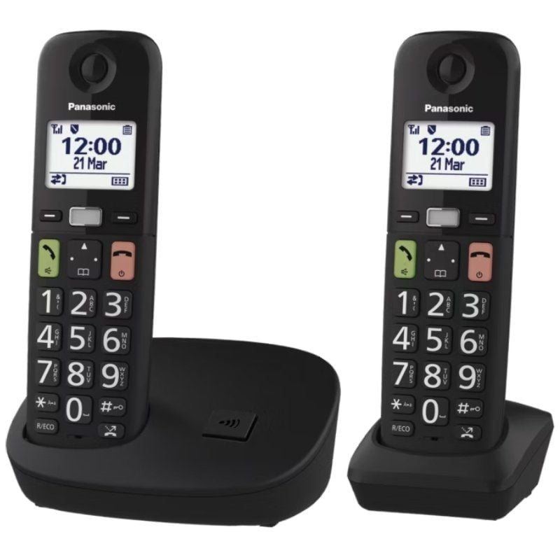 Teléfono Inalámbrico Panasonic KX-TGU112EXB/ Pack DUO/ Negro 5025232964185 KX-TGU112EXB PAN-TEL KX-TGU112EXB D BK