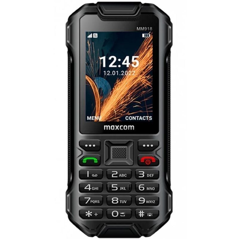 Teléfono Móvil Rugerizado Maxcom Strong MM918 4G VoLTE/ Negro 5908235979052 MM918-BLACK V2 MCO-TEL MM918 4G VOLTE V2