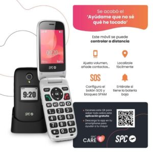 Teléfono Móvil SPC Polaris para Personas Mayores/ 4G/ Negro 8436609912833 2334N SPC-TEL POLARIS BK