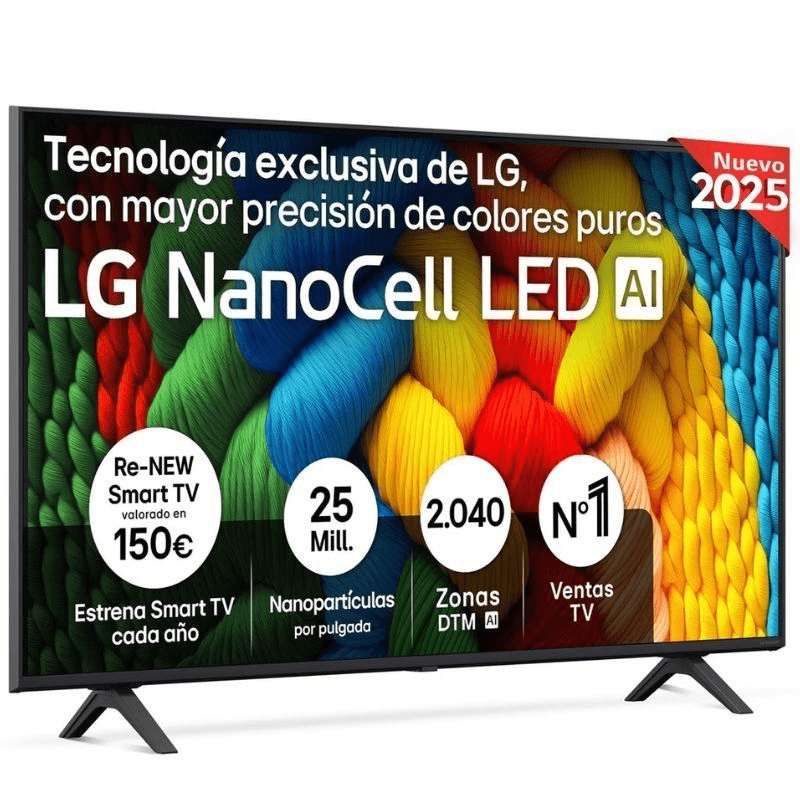 Televisor LG NanoCell 50NANO80A6B 50"/ Ultra HD 4K/ Smart TV/ WiFi - Imagen 2