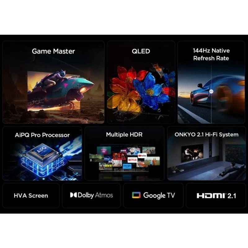 Televisor TCL QLED 65P8K 65"/ Ultra HD 4K/ Smart TV/ WiFi - Imagen 3