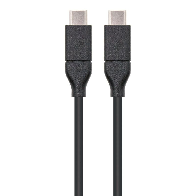 Cable USB 3.1 Nanocable 10.01.4101/ USB Tipo-C Macho - USB Tipo-C Macho/ 1m/ Negro - Imagen 2