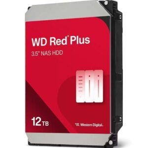 Disco Duro Western Digital WD Red Plus NAS 12TB/ 3.5"/ SATA III/ 512MB 0718037906218 WD120EFGX WD-HDD RD PLUS NAS 12TB V2
