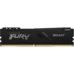 Memoria RAM Kingston FURY Beast 16GB/ DDR4/ 3600MHz/ 1.35V/ CL18/ DIMM 740617319767 KF436C18BB/16 KIN-FB KF436C18BB 16